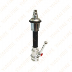 self-defense fire nozzle with shut off valve